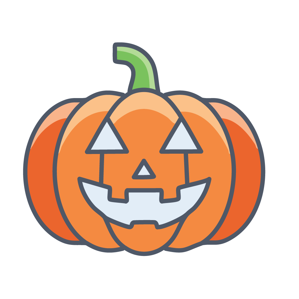 ハロウィンのジャック・オー・ランタン、無料イラスト、背景透明