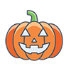 ハロウィンのジャック・オー・ランタン、無料イラスト、背景透明
