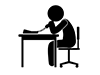 Support Center-Free Pictograms | Black and White Illustrations