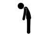 Depressed-Free Pictograms | Black and White Illustrations