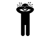 Crying-Free Pictograms | Black and White Illustrations
