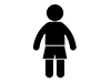 Seawater Pants-Free Pictograms | Black and White Illustrations