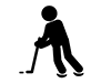 Ice Hockey-Free Pictograms | Black and White Illustrations
