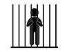 Prison-Free Pictogram | Black and White Illustrations