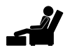 Massage Chair-Free Pictogram | Black and White Illustration