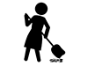 Garden Cleaning-Free Pictograms | Black and White Illustrations