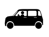 Light Cars-Free Pictograms | Black and White Illustrations