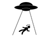 Spacecraft-Free Pictograms | Black and White Illustrations