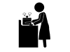 Cooking-Free pictograms | Black and white illustrations