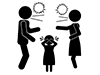 Custody Issues-Free Pictograms | Black and White Illustrations