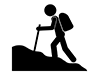 Mountaineering-Free pictograms | Black and white illustrations