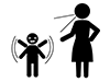 Kids Kneading Spoiled-Free Pictograms | Black and White Illustrations