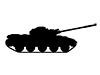 戦車 | 乗りもの | 趣味・興味 - ピクトグラム｜フリーイラスト素材