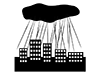ゲリラ豪雨 | 大雨 | 天候 - ピクトグラム｜フリーイラスト素材