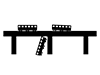 列車事故 | 脱線 | 橋の上 - ピクトグラム｜フリーイラスト素材