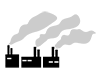 工場の煙 | 公害 | 環境破壊 - ピクトグラム｜フリーイラスト素材