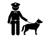 警察犬 | 見回り | 事件 - ピクトグラム｜フリーイラスト素材