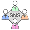 ソーシャルネットワーキング - フリーアイコン素材｜ビジネス系