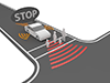 交通規則 | 対応 | レーダー | GPS - テクノロジー｜イラスト｜フリー素材