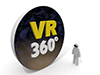 VR | 360度 | 視野 - テクノロジー｜イラスト｜フリー素材