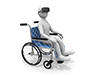 車椅子 | VR | 移動 - テクノロジー｜イラスト｜フリー素材