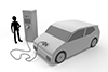 電気自動車/充電スタンド/蓄電池 - テクノロジー関係-無料素材 - 2,100×1,400ピクセル