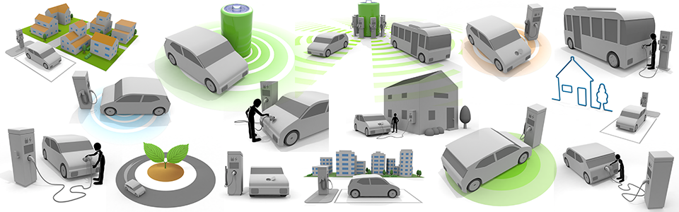 クリーンエネルギー/コンセント / プラグ/自動車/電気 / 充電スタンド/エコロジー/蓄電池 / 電源/乗り物/普通充電/コスト/設置