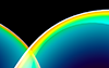 グリーン系｜丸｜グラデーション - バックグラウンド｜フリー素材 - フルHDサイズ：1,920×1,200ピクセル