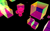 紫｜立体｜グラデーション - バックグラウンド｜フリー素材 - フルHDサイズ：1,920×1,200ピクセル
