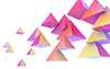 三角｜立体｜グラデーション - バックグラウンド｜フリー素材 - フルHDサイズ：1,920×1,200ピクセル