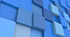 四角｜立方体｜ブルー - バックグラウンド｜フリー素材 - 4Kサイズ：4,096×2,160ピクセル