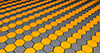 六角｜マス｜オレンジ - バックグラウンド｜フリー素材 - 4Kサイズ：4,096×2,160ピクセル