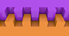 凸凹｜橙色 - バックグラウンド｜フリー素材 - 4Kサイズ：4,096×2,160ピクセル