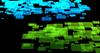 ブルー｜グリーン｜異次元/暗闇 - バックグラウンド｜フリー素材 - 4Kサイズ：4,096×2,160ピクセル