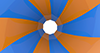 オレンジ｜ブルー｜回る｜回転/サイクル - バックグラウンド｜フリー素材 - 4Kサイズ：4,096×2,160ピクセル
