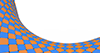 曲線｜青/オレンジ - バックグラウンド｜フリー素材 - 4Kサイズ：4,096×2,160ピクセル
