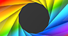 虹色｜穴-回転 - バックグラウンド｜フリー素材 - 4Kサイズ：4,096×2,160ピクセル