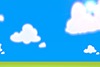 青空｜草原｜ブルー｜雲 - バックグラウンド｜フリー素材 - 画像サイズ：3,000×2,000ピクセル