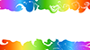 虹色｜カラフル｜上下ライン - バックグラウンド｜フリー素材 - フルHDサイズ：1,920×1,080ピクセル