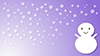 雪だるま｜雪｜降る - バックグラウンド｜フリー素材 - フルHDサイズ：1,920×1,080ピクセル