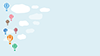気球｜雲 - バックグラウンド｜フリー素材 - フルHDサイズ：1,920×1,080ピクセル