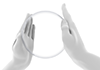 透明なクリスタル/手の表現｜球体エネルギーを作り上げる/イメージ - 手の表情・ポーズ｜無料イラスト素材