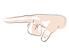 指をさす/手の形｜指摘する/イメージ - 手の表情・ポーズ｜無料イラスト素材