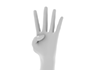 4本指/手の形｜4の意味/イメージ - 手の表情・ポーズ｜無料イラスト素材