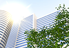 Nature | Business District | Sun | Environment / Nature / Energy / Disaster --Environmental Image | Free Illustration Material