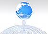 地球再生 | 水滴 | グラデーション | 環境 | 自然 | エネルギー | 災害 - 環境イメージ｜フリーイラスト素材