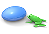 Frog ｜ Water Drops ｜ Environment / Nature / Energy / Disaster ――Environmental Image ｜ Free Illustration Material
