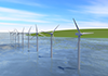 風力発電機 | タービン | 川 | 山 | 環境 | 自然 | エネルギー | 災害 - 環境イメージ｜フリーイラスト素材