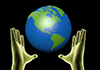 地球｜世界｜手  | 環境・自然・エネルギー・災害 - 環境イメージ｜フリーイラスト素材