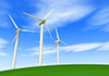 Wind Turbine ｜ Blue Sky ｜ Environment / Nature / Energy / Disaster ――Environmental Image ｜ Free Illustration Material
